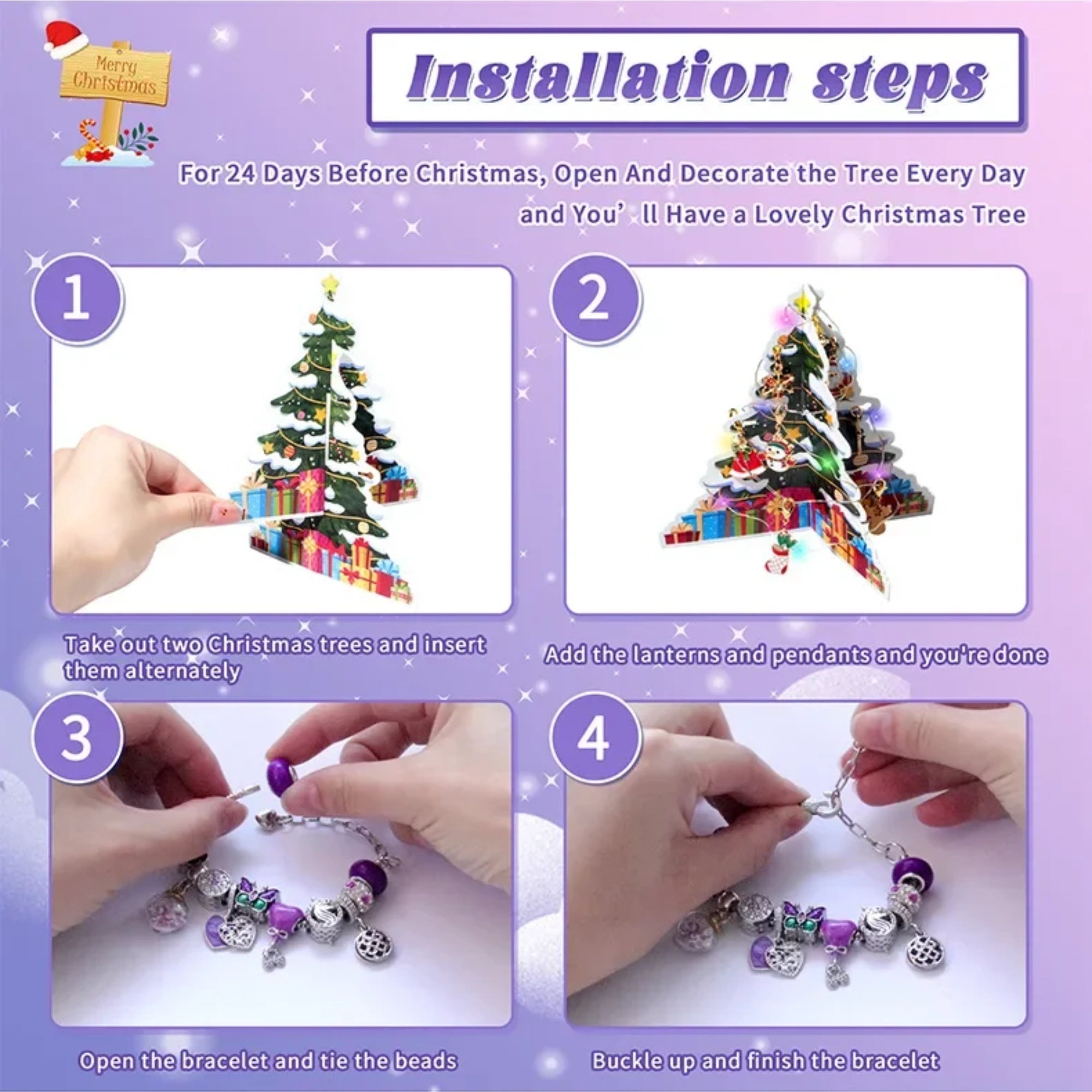 Snowella Christmas Jewelry Making Kit – Create Festive Charm Bracelets