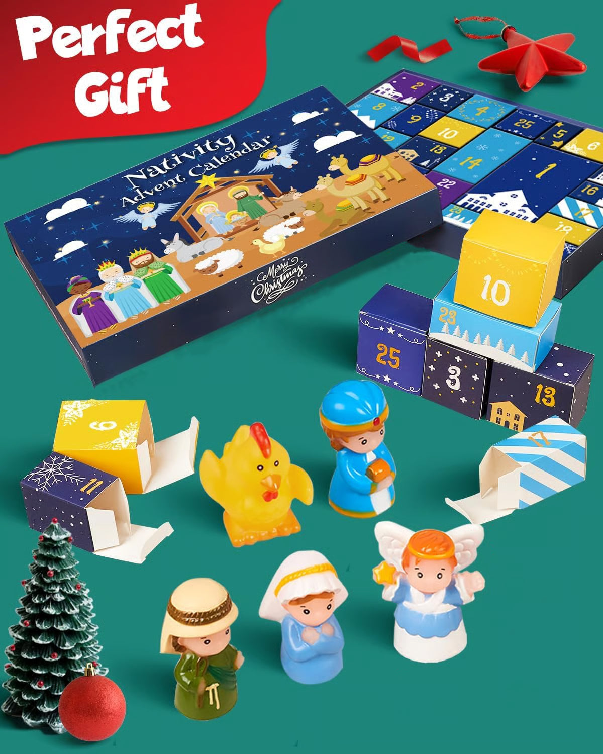 Everjoy - Christmas Nativity Calendar – 25-Day Countdown