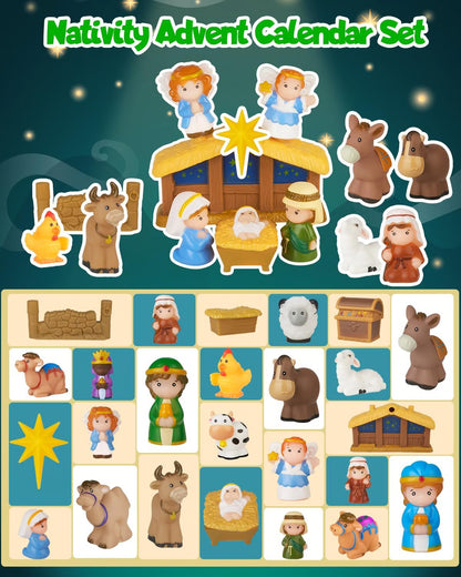 Everjoy - Christmas Nativity Calendar – 25-Day Countdown