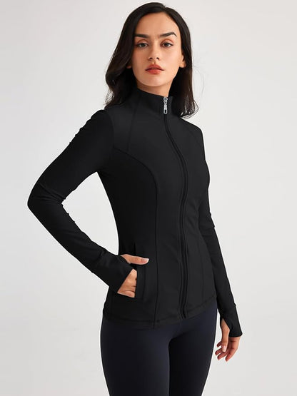 AeroFlex Zip Jacket — Lightweight, Sculpting, and Breathably Soft