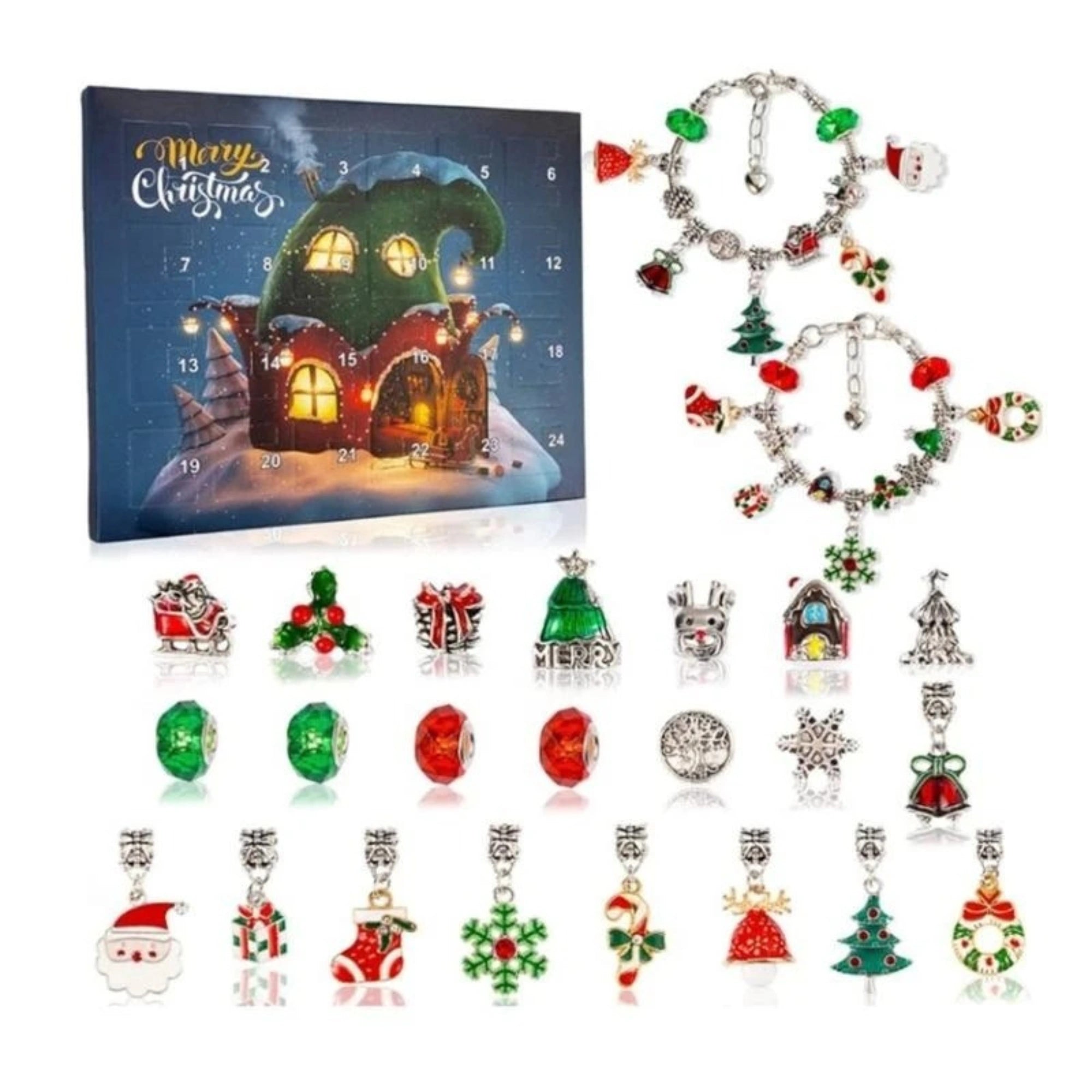 Charmora - Christmas Jewelry Advent Calendar – 24 Days of Sparkling Surprises