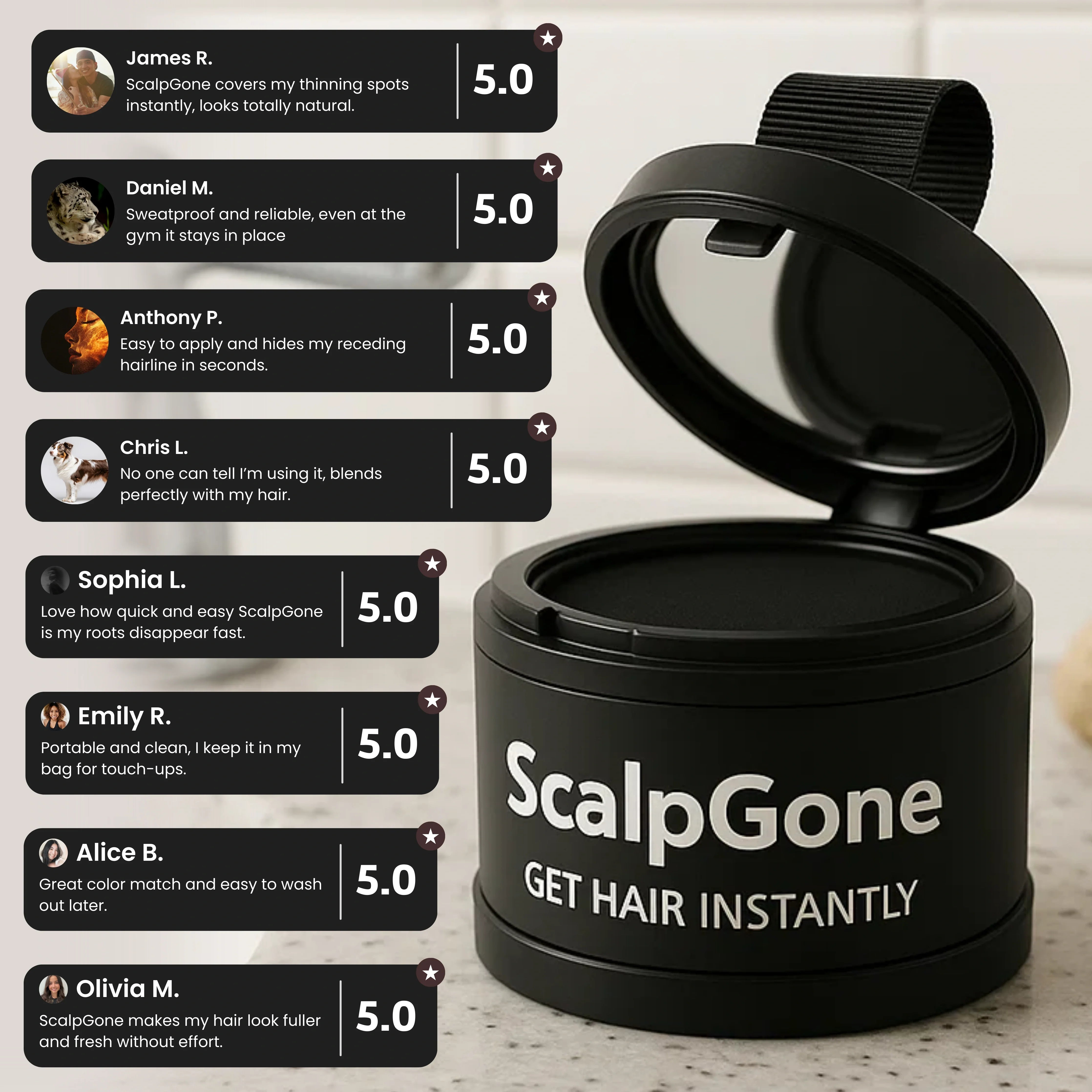 ScalpGone - Root Powder Hair Touch-Up for Coverage