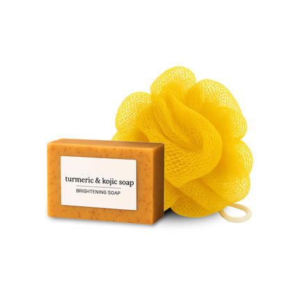 GlowDuo – African Bath Loofah + Kojic Acid Soap